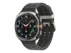 Samsung Galaxy Watch Ultra - 47 mm - titanium silver - intelligente Uhr mit Marineband - Gummi - Dark Gray - Bandgröße: S/M/L - Anzeige 3.73 cm (1.5")