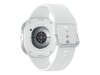 Samsung Galaxy Watch8 - 44 mm - silber - intelligente Uhr mit Sportband - Gummi - weiß - Bandgröße: M/L - Anzeige 3.7 cm (1.47")