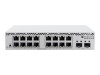 MikroTik CSS318-16G-2S+IN - Switch - Smart - 16 x 10/100/1000 + 2 x 10 Gigabit SFP+