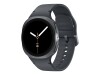 Samsung Galaxy Watch8 - 40 mm - Carbon-Schwarz - intelligente Uhr mit Sportband - Gummi - Graphit - Bandgröße: S/M - Anzeige 3.4 cm (1.34")
