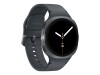 Samsung Galaxy Watch8 - 40 mm - Carbon-Schwarz - intelligente Uhr mit Sportband - Gummi - Graphit - Bandgröße: S/M - Anzeige 3.4 cm (1.34")