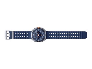 Samsung Galaxy Watch Ultra - 47 mm - Titanium Blue - intelligente Uhr mit Marineband - Gummi - Blau - Bandgröße: S/M/L - Anzeige 3.73 cm (1.5")