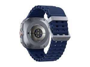 Samsung Galaxy Watch Ultra - 47 mm - Titanium Blue - intelligente Uhr mit Marineband - Gummi - Blau - Bandgröße: S/M/L - Anzeige 3.73 cm (1.5")
