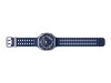 Samsung Galaxy Watch Ultra - 47 mm - Titanium Blue - intelligente Uhr mit Marineband - Gummi - Blau - Bandgröße: S/M/L - Anzeige 3.73 cm (1.5")
