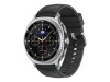 Samsung Galaxy Watch8 Classic - 46 mm - intelligente Uhr mit Hybridband - Hybrid-Eco-Leder - Bandgröße: S/M/L - Anzeige 3.4 cm (1.34")