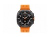 Samsung Galaxy Watch Ultra - 47 mm - titanfarben grau - intelligente Uhr mit Marineband - Gummi - Orange - Bandgröße: S/M/L - Anzeige 3.73 cm (1.5")