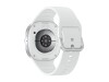 Samsung Galaxy Watch8 - 40 mm - silber - intelligente Uhr mit Sportband - Gummi - weiß - Bandgröße: S/M - Anzeige 3.4 cm (1.34")