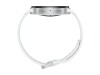 Samsung Galaxy Watch8 - 44 mm - silber - intelligente Uhr mit Sportband - Gummi - weiß - Bandgröße: M/L - Anzeige 3.7 cm (1.47")