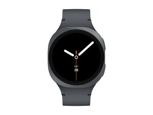 Samsung Galaxy Watch8 - 40 mm - Carbon-Schwarz - intelligente Uhr mit Sportband - Gummi - Graphit - Bandgröße: S/M - Anzeige 3.4 cm (1.34")