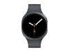 Samsung Galaxy Watch8 - 40 mm - Carbon-Schwarz - intelligente Uhr mit Sportband - Gummi - Graphit - Bandgröße: S/M - Anzeige 3.4 cm (1.34")