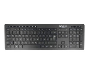 Delock Silent - Tastatur - kabellos - 2.4 GHz