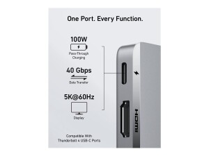 Anker Innovations Anker 547 - Hub - USB-C, 7-in-2 - 3 x...