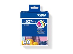 Brother LC527 Value Pack - 4er-Pack - Schwarz, Gelb,...
