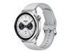 Xiaomi Watch S4 - Intelligente Uhr mit Riemen - fluororubber - Silber - Handgelenkgröße: 140-210 mm - Anzeige 3.6 cm (1.43")