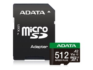ADATA SPEED PLUS - Flash-Speicherkarte (SD-Adapter...