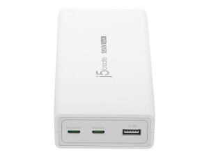j5create JUP37185W-EN - Netzteil - GaN - 185 Watt - 5 A -...