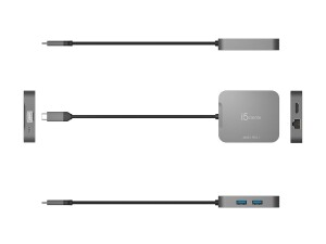 j5create Elite JCD3191 - Dockingstation - USB-C / USB4 / Thunderbolt 3 / Thunderbolt 4
