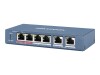 Hikvision DS-3E0106HP-E - Switch - unmanaged - 1 x 10/100 (High PoE)
