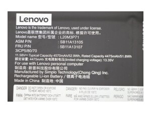 Lenovo Simplo - Laptop-Batterie - Lithium-Ionen - 3 Zellen