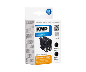KMP B65D - 2 -pack - 6.2 ml - black - compatible -...