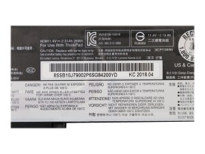 Lenovo Laptop-Batterie - Lithium-Ionen - 3 Zellen
