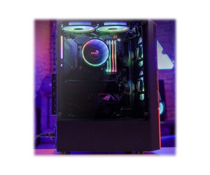 AEROCOOL ADVANCED TECHNOLOGIES AeroCool Quantum - Mid tower - ATX - Seitenteil mit Fenster (gehärtetes Glas)