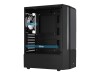 AEROCOOL ADVANCED TECHNOLOGIES AeroCool Quantum - Mid tower - ATX - Seitenteil mit Fenster (gehärtetes Glas)