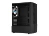 AEROCOOL ADVANCED TECHNOLOGIES AeroCool Quantum Mesh - Mid tower - ATX - Seitenteil mit Fenster (gehärtetes Glas)