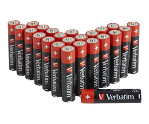 Verbatim battery 24 x AA / LR6 - alkaline