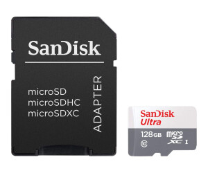 SanDisk Ultra - Flash-Speicherkarte (microSDXC-an-SD-Adapter inbegriffen)