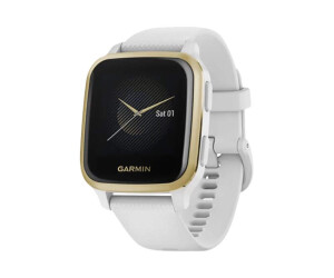 Garmin Venu SQ - white - sports watch with band -...