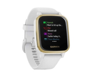 Garmin Venu Sq - Weiß - Sportuhr mit Band - Silikon - weiß - Handgelenkgröße: 125-190 mm - Anzeige 3.31 cm (1.3")