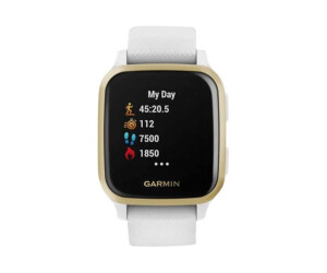 Garmin Venu Sq - Weiß - Sportuhr mit Band - Silikon - weiß - Handgelenkgröße: 125-190 mm - Anzeige 3.31 cm (1.3")
