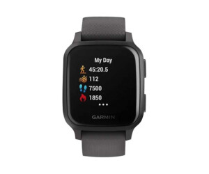 Garmin Venu Sq - Dunkelgrau - Sportuhr mit Band - Silikon - Shadow Gray - Handgelenkgröße: 125-190 mm - Anzeige 3.31 cm (1.3")