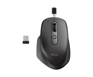 Trust Ozaa - Mouse - ergonomic - 6 keys - wireless -...
