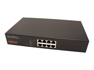ROLINE Switch - 8 x 10/100 (PoE) - Desktop