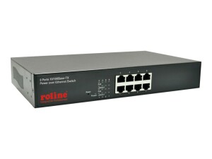 ROLINE Switch - 8 x 10/100 (PoE) - Desktop
