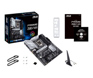 ASUS PRIME Z590-P WIFI - Motherboard - ATX - LGA1200-Sockel - Z590 Chipsatz - USB-C Gen1, USB 3.2 Gen 1, USB 3.2 Gen 2, USB-C Gen 2x2 - 2.5 Gigabit LAN, Wi-Fi, Bluetooth - Onboard-Grafik (CPU erforderlich)
