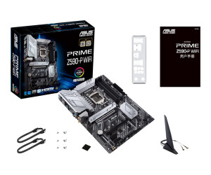 ASUS PRIME Z590-P WIFI - Motherboard - ATX - LGA1200-Sockel - Z590 Chipsatz - USB-C Gen1, USB 3.2 Gen 1, USB 3.2 Gen 2, USB-C Gen 2x2 - 2.5 Gigabit LAN, Wi-Fi, Bluetooth - Onboard-Grafik (CPU erforderlich)