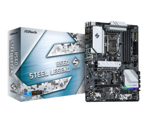 ASRock B560 Steel Legend - Motherboard - ATX - LGA1200-Sockel - B560 Chipsatz - USB-C Gen2, USB 3.2 Gen 1, USB-C Gen 2x2 - 2.5 Gigabit LAN - Onboard-Grafik (CPU erforderlich)
