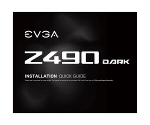 EVGA Z490 DARK - Motherboard - Erweitertes ATX - LGA1200-Sockel - Z490 Chipsatz - USB-C Gen2, USB 3.2 Gen 1, USB 3.2 Gen 2 - Gigabit LAN, 2.5 Gigabit LAN, Wi-Fi, Bluetooth - Onboard-Grafik (CPU erforderlich)