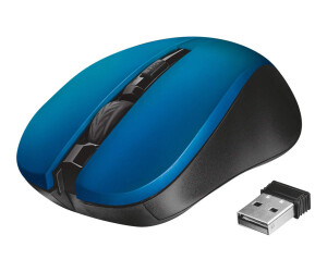 Trust Silent Click Mydo - Maus - rechts- und linkshändig - 4 Tasten - kabellos - 2.4 GHz - kabelloser Empfänger (USB)
