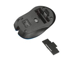 Trust Silent Click Mydo - Maus - rechts- und linkshändig - 4 Tasten - kabellos - 2.4 GHz - kabelloser Empfänger (USB)