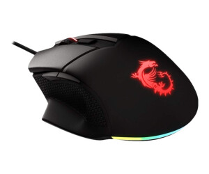 MSI Clutch GM20 Gaming - Mouse - ergonomic - for right -handers