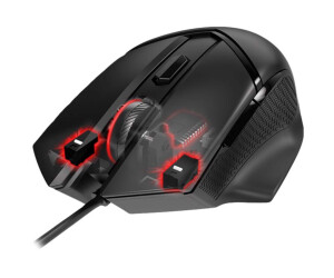 MSI Clutch GM20 Gaming - Maus - ergonomisch - Für Rechtshänder
