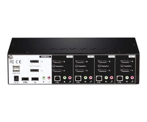 TRENDnet TK 440DP - KVM-/Audio-/USB-Switch - 4 x...