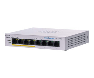 Cisco Business 110 Series 110-8PP-D - Switch - unmanaged...