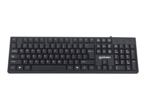 IC Intracom Manhattan - Tastatur - USB - Schwarz - retail