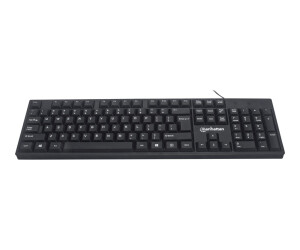 IC Intracom Manhattan - Tastatur - USB - Schwarz - retail
