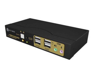ICY BOX IB-KVM8801-HU2 - KVM-/Audio-Switch - 2 x KVM/Audio